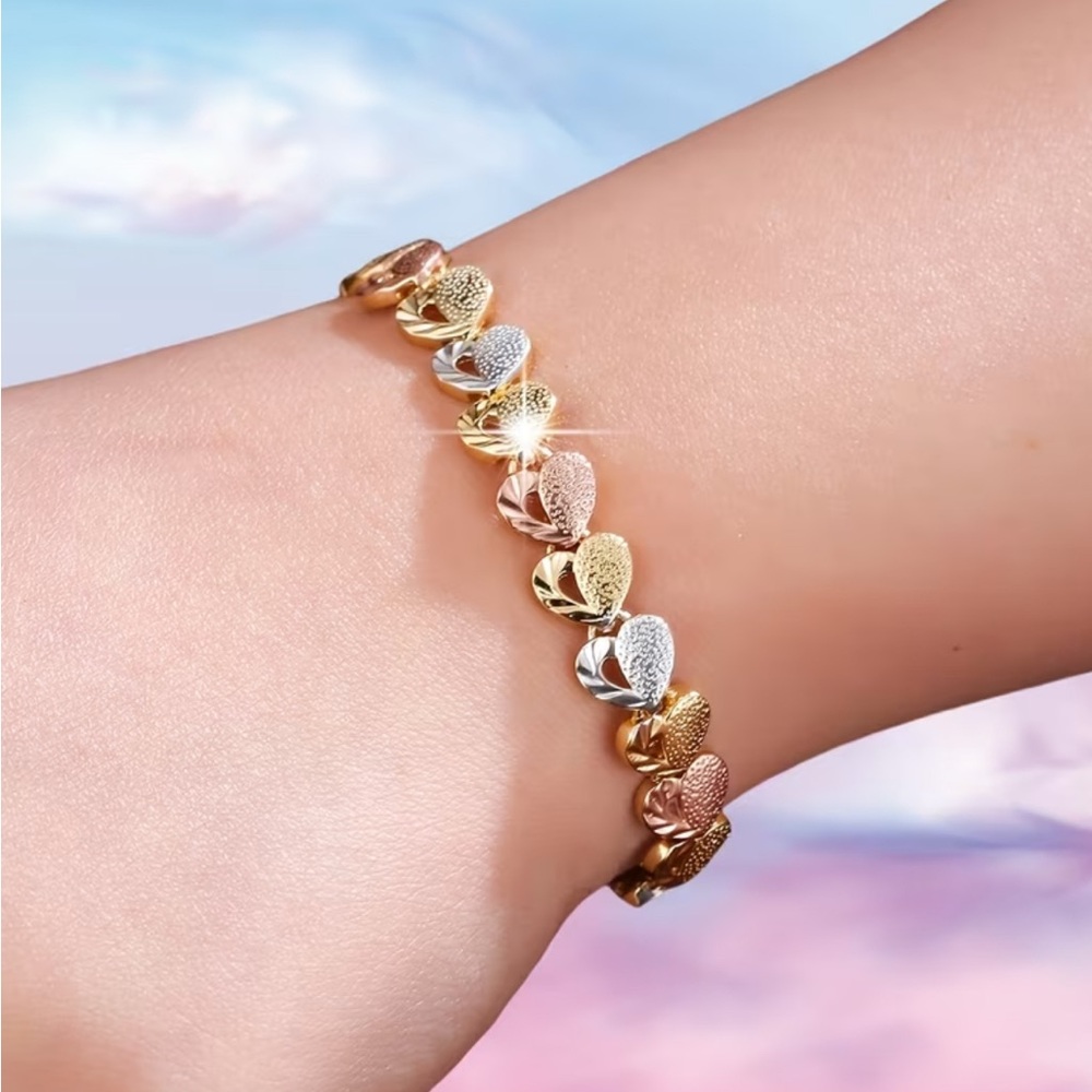 Tri-Color Gold tone bracelet